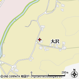 秋田県由利本荘市大沢大沢32周辺の地図