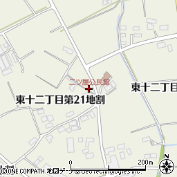 二ツ屋公民館周辺の地図