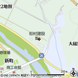 松村建設株式会社大槌生コン工場周辺の地図