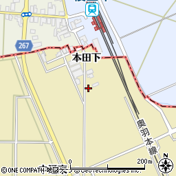 秋田県横手市安本本田下65周辺の地図