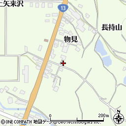 秋田県横手市金沢中野物見52周辺の地図