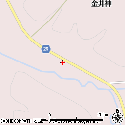 秋田県横手市大森町坂部金井神25-7周辺の地図