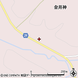 秋田県横手市大森町坂部金井神73周辺の地図
