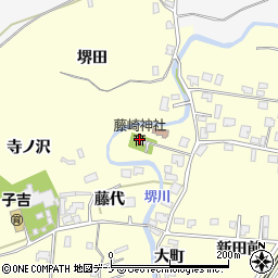 藤崎神社周辺の地図