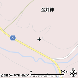 秋田県横手市大森町坂部金井神54周辺の地図
