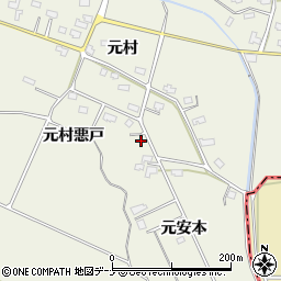 秋田県仙北郡美郷町金沢西根元村112周辺の地図