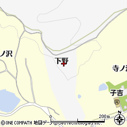 秋田県由利本荘市薬師堂（下野）周辺の地図