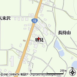 秋田県横手市金沢中野物見71周辺の地図