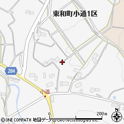 岩手県花巻市東和町小通周辺の地図