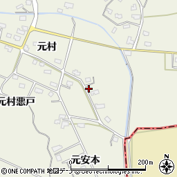 秋田県仙北郡美郷町金沢西根元村164-1周辺の地図