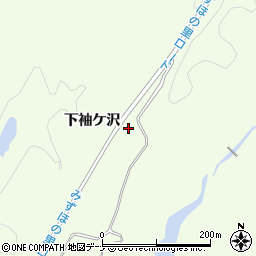 秋田県横手市金沢中野下袖ケ沢周辺の地図