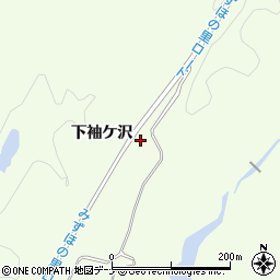 秋田県横手市金沢中野（下袖ケ沢）周辺の地図