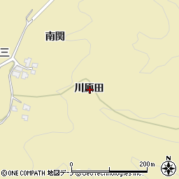 秋田県由利本荘市大沢川原田周辺の地図