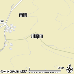 秋田県由利本荘市大沢（川原田）周辺の地図