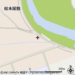 秋田県由利本荘市三条（岡本）周辺の地図