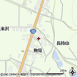 秋田県横手市金沢中野物見95周辺の地図