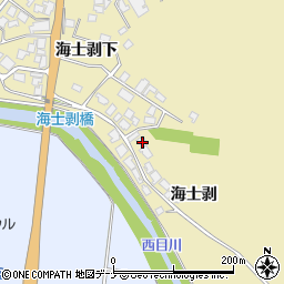 秋田県由利本荘市西目町海士剥海士剥53-1周辺の地図