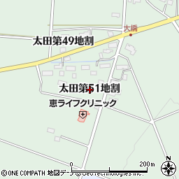 岩手県花巻市太田第５１地割周辺の地図