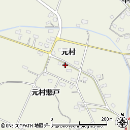 秋田県仙北郡美郷町金沢西根元村102周辺の地図