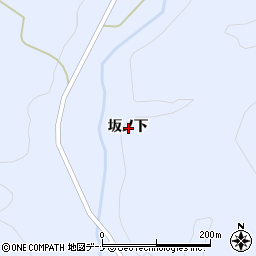 秋田県横手市大森町八沢木坂ノ下周辺の地図