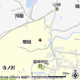 秋田県由利本荘市藤崎堺田周辺の地図