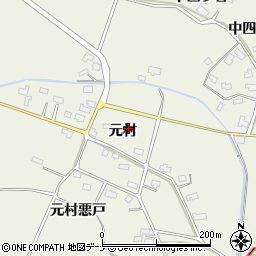 秋田県仙北郡美郷町金沢西根元村164周辺の地図