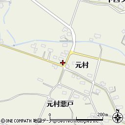 秋田県仙北郡美郷町金沢西根元村187-3周辺の地図