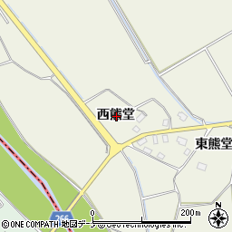 秋田県仙北郡美郷町金沢西根西熊堂周辺の地図