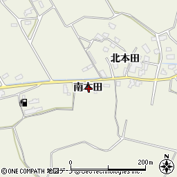 秋田県仙北郡美郷町金沢西根南本田周辺の地図