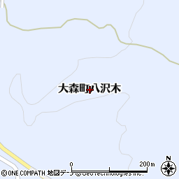秋田県横手市大森町八沢木周辺の地図