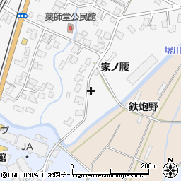 秋田県由利本荘市薬師堂家ノ腰78周辺の地図