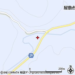 秋田県横手市大森町八沢木滝尻周辺の地図