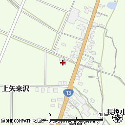 秋田県横手市金沢中野上矢来沢271周辺の地図