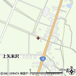 秋田県横手市金沢中野上矢来沢271-6周辺の地図
