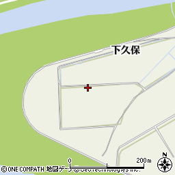 秋田県由利本荘市二十六木下久保周辺の地図