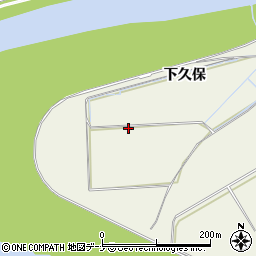 秋田県由利本荘市二十六木（下久保）周辺の地図