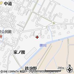 秋田県由利本荘市薬師堂家ノ腰115周辺の地図