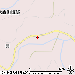 秋田県横手市大森町坂部小屋ノ沢周辺の地図