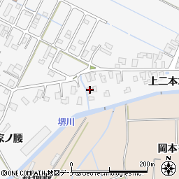 秋田県由利本荘市薬師堂上二本木2周辺の地図