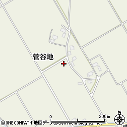 秋田県仙北郡美郷町金沢西根菅谷地周辺の地図