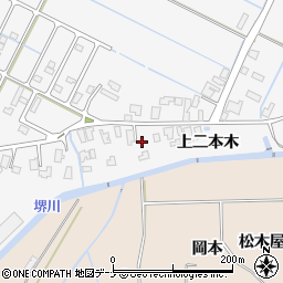 秋田県由利本荘市薬師堂上二本木40周辺の地図