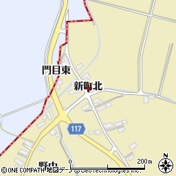 秋田県横手市大雄新町北周辺の地図