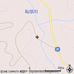 秋田県横手市大森町坂部堤ノ下周辺の地図