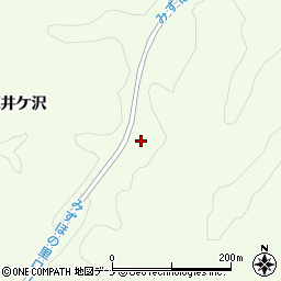 秋田県横手市金沢中野天井ケ沢周辺の地図