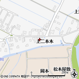 秋田県由利本荘市薬師堂上二本木68周辺の地図