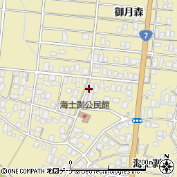 秋田県由利本荘市西目町海士剥周辺の地図