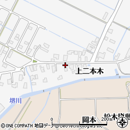 秋田県由利本荘市薬師堂上二本木41周辺の地図