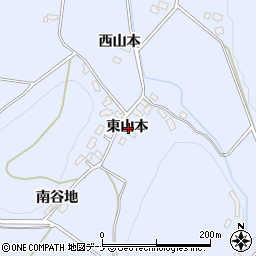 秋田県仙北郡美郷町飯詰東山本周辺の地図