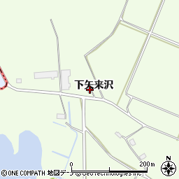 秋田県横手市金沢中野下矢来沢388-1周辺の地図