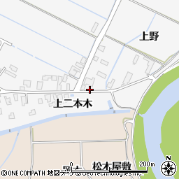 秋田県由利本荘市薬師堂上野32周辺の地図